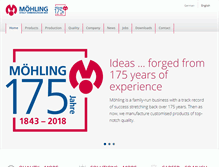 Tablet Screenshot of moehling.com